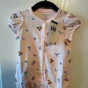 Nwt Baby girl pink Ralph lauren outfit